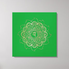 Die Chakras Anahata - verschlungene Canvas Leinwanddruck