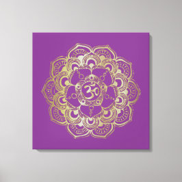 Die Chakras Sahasrara - verschlungene Canvas Leinwanddruck