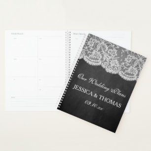 Die Chalkboard & Lace Wedding Collection Planer