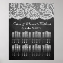 Die Chalkboard & Lace Wedding Collection Poster
