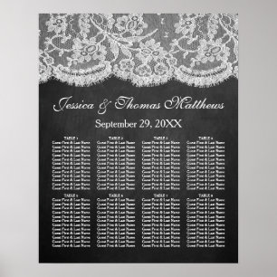 Die Chalkboard & Lace Wedding Collection Poster