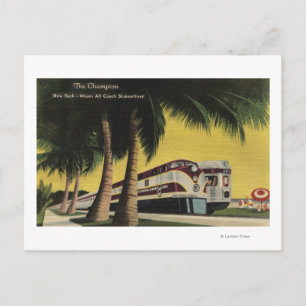 Die Champion Railroad nach New York City Postkarte