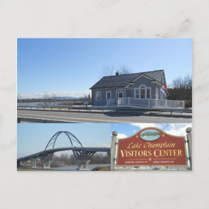 Die Champlain Bridge Crown Point New York Postkarte