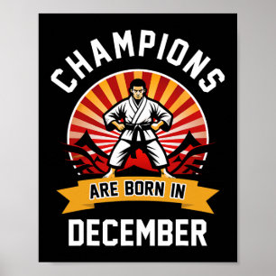 Die Champs Elysées sind im Dezember im Karate der Poster
