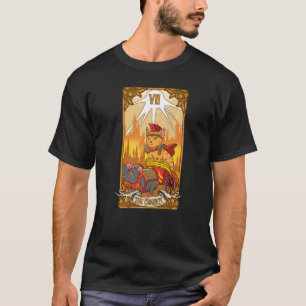 Die Chariot Cat Arcana Tarot Card Mystical Wiccan T-Shirt