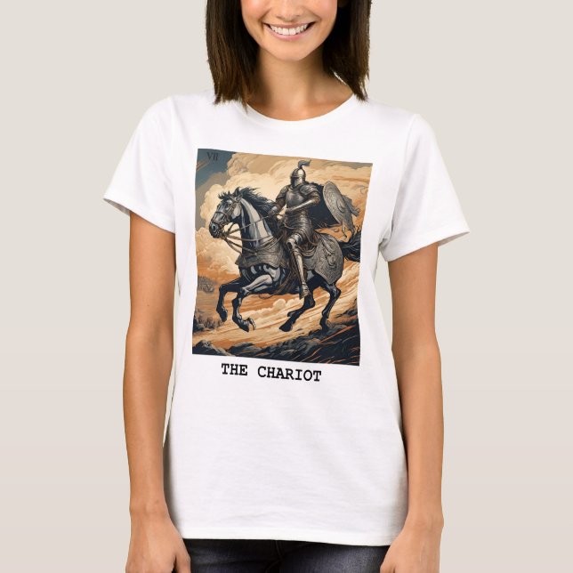 DIE CHARIOT-TAROT-KARTE T-Shirt (Vorderseite)