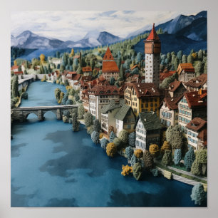 Die charmante Stadt Luzern #4 Poster