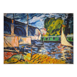 Die Chatou-Brücke | Maurice de Vlaminck | Fotodruck