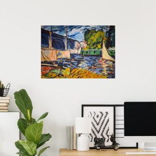 Die Chatou-Brücke   Maurice de Vlaminck   Poster