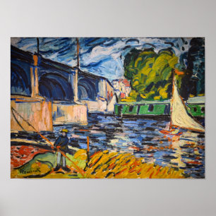 Die Chatou-Brücke   Maurice de Vlaminck   Poster