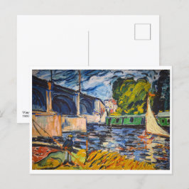 Die Chatou-Brücke | Maurice de Vlaminck | Postkarte