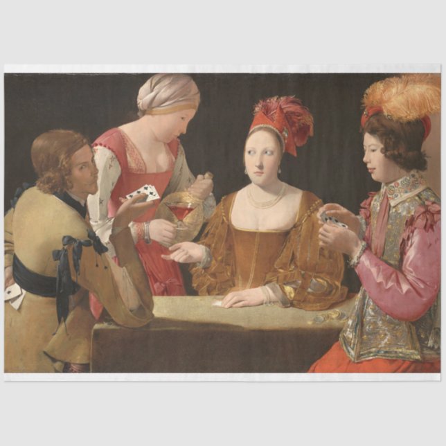 Die Cheat with the Ace of Clubs, La Tour Seidenpapier (Vorderseite)