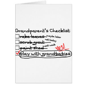 Die Checkliste der Großeltern