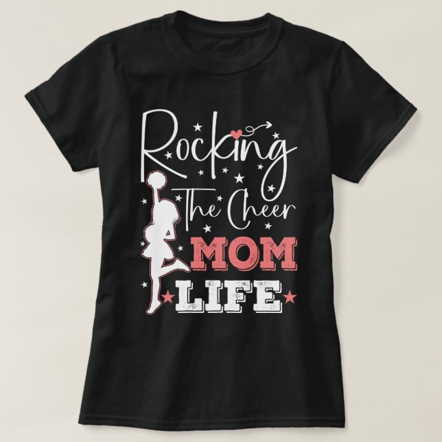 Die Cheerleader Funny Cheerleader Funny Mama rocke T-Shirt (Design vorne)