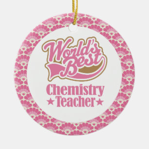 Die Chemie-Lehrer-Geschenk-Verzierung der Welt Keramikornament