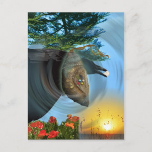 Die Cherokee Puppe Postkarte