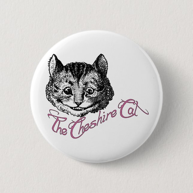 Die Cheshire-Katze Button (Vorderseite)