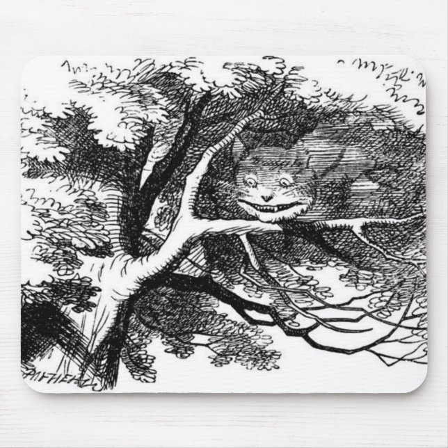 Die Cheshire-Katze Mousepad (Vorne)