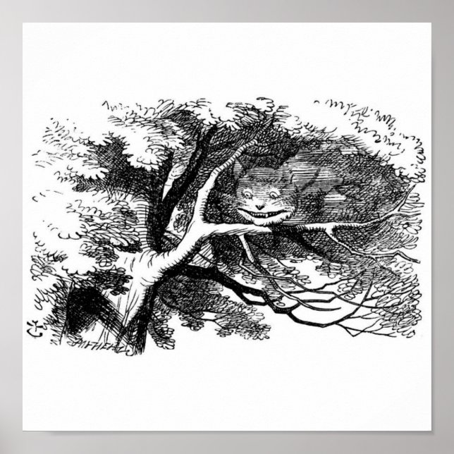 Die Cheshire-Katze Poster (Vorne)
