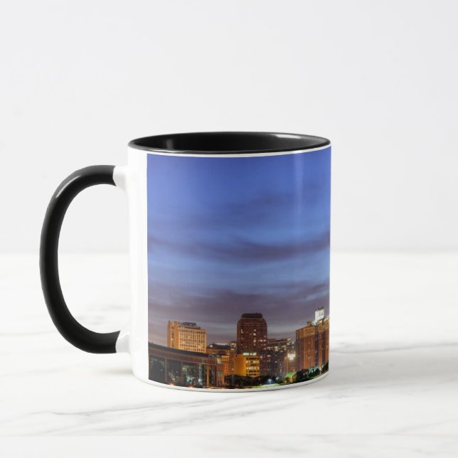 Die Chicago-Skyline vom Adler Planetarium Tasse (Links)