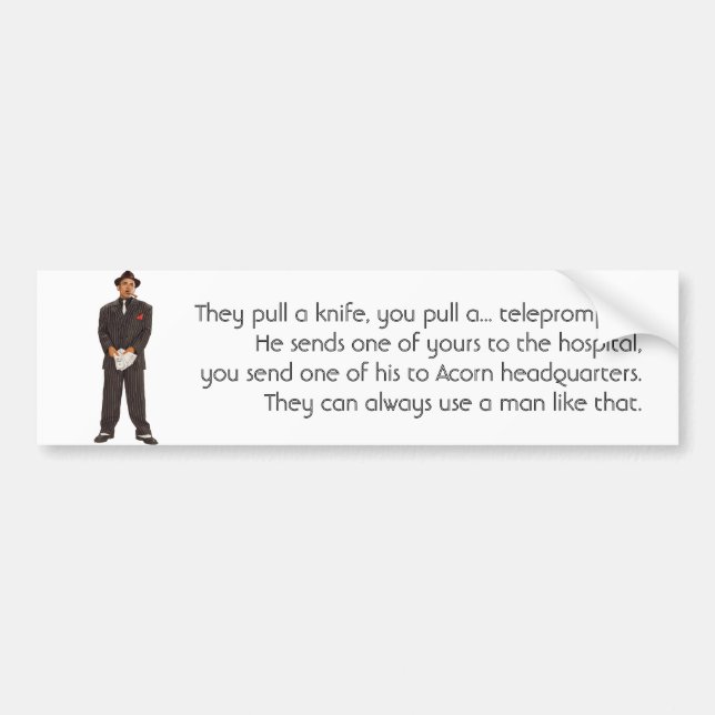 Die Chicago-Weise Autoaufkleber (Vorne)