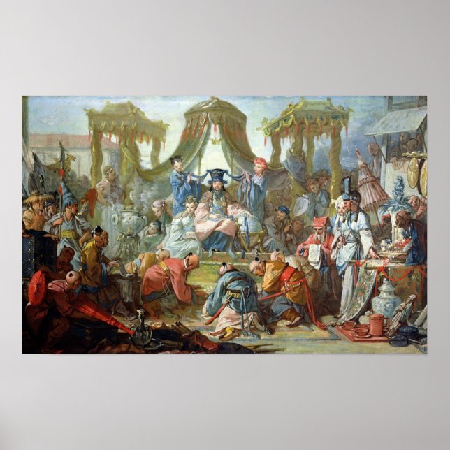 Die chinesische Ehe oder ein Publikum mit Poster (Vorne)