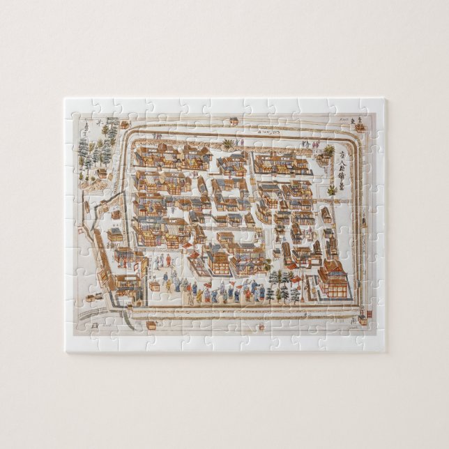 Die chinesische Fabrik in der Straße von Teng-Chan Puzzle (Horizontal)