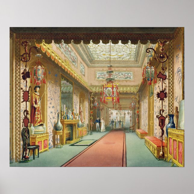 Die Chinesische Galerie, aus "Ansichten des Royal  Poster (Vorne)