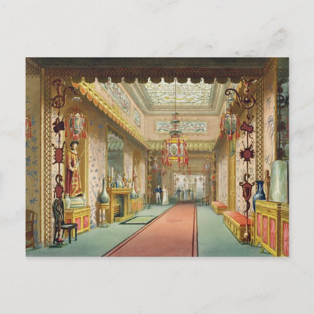 Die Chinesische Galerie, aus "Ansichten des Royal  Postkarte (Vorderseite)