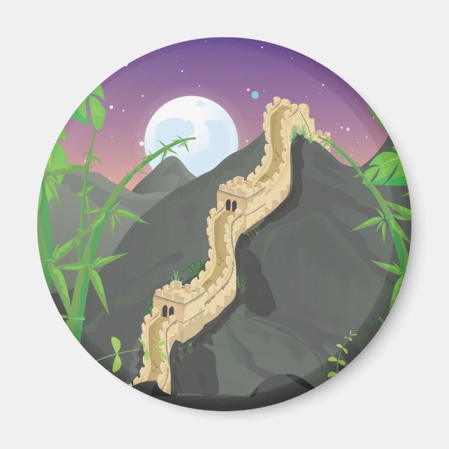 Die Chinesische Mauer Magnet (Vorne)