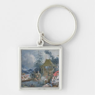 Die chinesischen Fischer, c.1742 Schlüsselanhänger