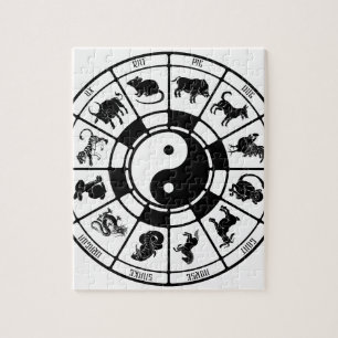 Die chinesischen Tierkreis-Tiere Puzzle