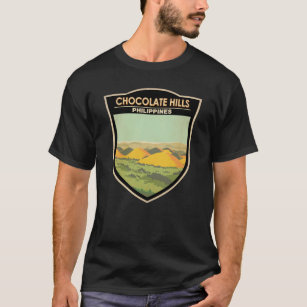 Die Chocolate Hills Philippinen Vintag T-Shirt