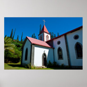 Die christliche Kirche von Vao Poster