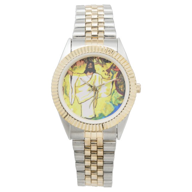 Die CHRISTLICHE RAPTURE-Uhr Armbanduhr (Vorderseite)