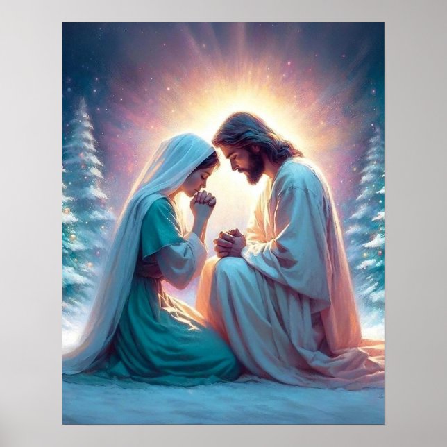 Die Christliche Weihnachtskunst, Jesus und Poster (Vorne)