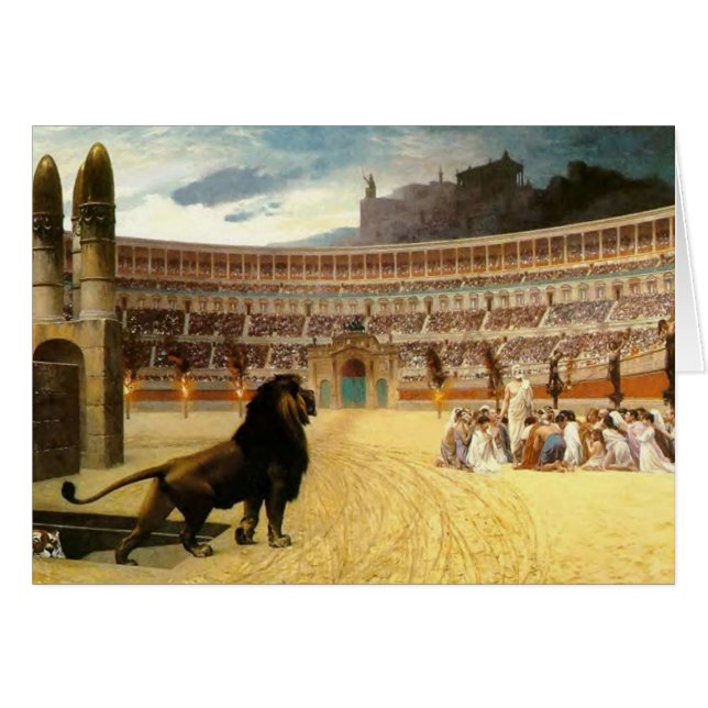 Die christlichen Märtyrer dauern Gebet (Vorderseite (Horizontal))