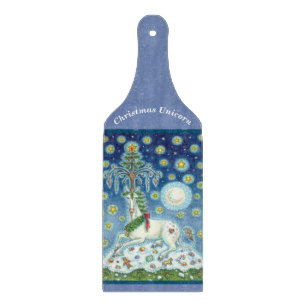 DIE CHRISTMAS UNICORN HOLIDAY GLASS CUTTBOARD SCHNEIDEBRETT