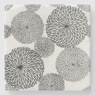 Die Chrysanthemen der japanische Schule Steinuntersetzer