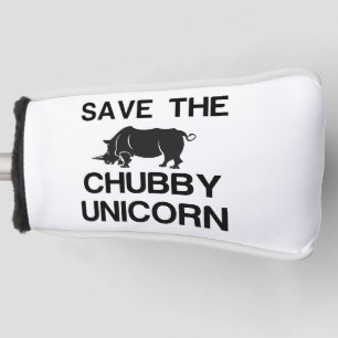 DIE CHUBBY UNICORN RHINO gerettet Golf Headcover