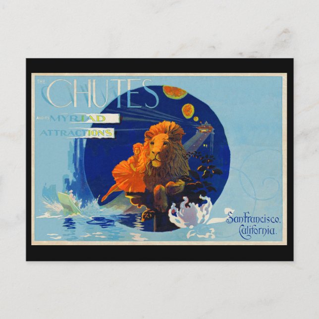 Die Chutes, Haight Street, San Francisco, Ca. Postkarte (Vorderseite)
