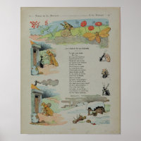 Die Cicada und die Ameise aus den Fabeln