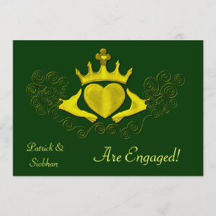 Die Claddagh (Gold) Einladung
