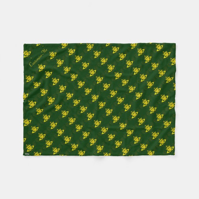 Die Claddagh (Gold) Fleecedecke (Vorderseite (Horizontal))