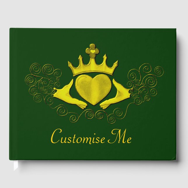 Die Claddagh (Gold) Gästebuch (Vorderseite)