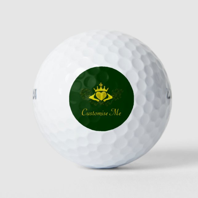 Die Claddagh (Gold) Golfball (Vorderseite)