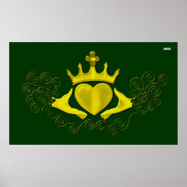 Die Claddagh (Gold) Poster