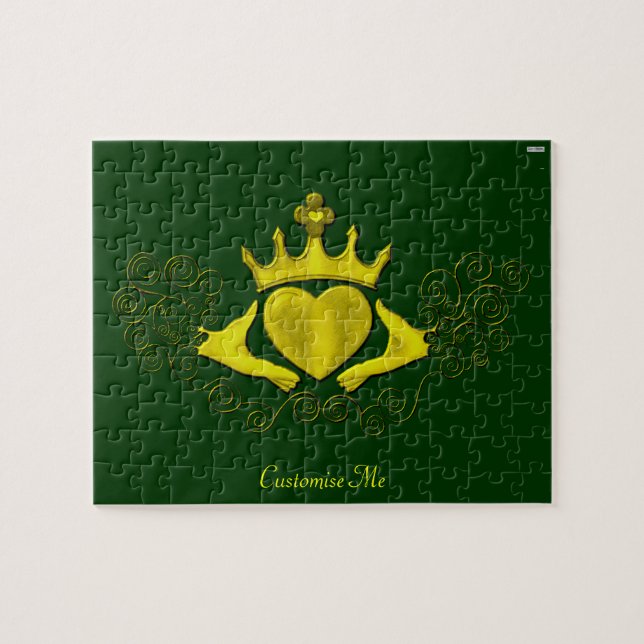 Die Claddagh (Gold) Puzzle (Horizontal)