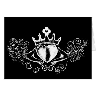 Die Claddagh (weiß)