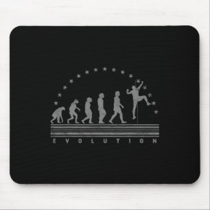 Die Climbing Evolution Retro Bouldering Männer Kle Mousepad